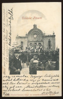 PÉCS 1907 Zsinagóga, ünnepség, Magyar Zászlók, érdekes, Sosem Látott Képeslap - Ungheria
