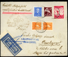 GÖDÖLLŐ 1933. Cserkész, Jambore, Légi Levél Budapestre - Storia Postale
