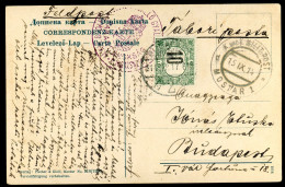 I. VH Képeslap Mostarból Budapestre, Portózva - Lettres & Documents