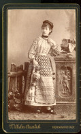 NAGYSZEBEN 1880. Ca. Auerlich, Hölgyek Népviseletben, Szép Visit Fotó - Alte (vor 1900)