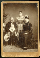 BIHARDIÓSZEG 1895. Ca. Károlyi : Család, Cabinet Fotó - Ancianas (antes De 1900)