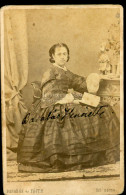 PEST 1860-62. Barabás és Fálth : Barabás Henriette, Festőművész, Barabás Miklós Lánya Visit Fotó, Műtermes Verso!!! - Oud (voor 1900)