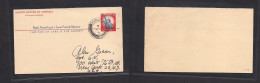 KUWAIT. 1950 (15 Jan) GPO - USA, NYC. A Rare Reply US Stationary Card Half Proper Usage, Central Cds. First We See. US L - Koweït