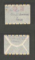 KUWAIT. 1953 (7 Jan) GPO - Sweden, Horrsdal. Air Machine Fkd Envelope. "Kuwait Oil Cº Ltd Nº1" Interesting. - Koweït