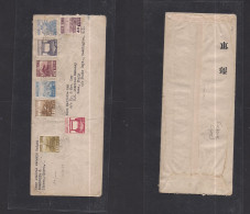 KOREA. 1945 (12 Aug) Nippon Late Postal Dates. US Liberation Army. Multifkd Env To Italy, Rome Via State Dept Washington - Korea (...-1945)