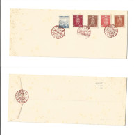 KOREA. C. 1939-40 (20 Dec) Fusan, Tyosen. Local Uncirculated Multifkd Env, 5 Japan Stamps. Nippon Period, Red Violet Cds - Korea (...-1945)
