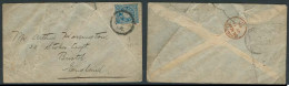 KOREA. 1904. Seoul - UK.  Env Fkd 10sen Japan Native Cds. Via Moji + Bristol Cds Arrival. Early Chr. Usage. - Korea (...-1945)