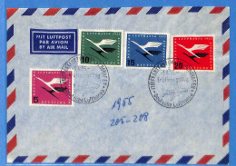 Allemagne Republique Federale 1955 - Lettre Par Avion De Frankfurt - G30956 - Storia Postale
