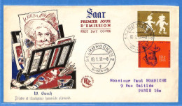 Allemagne Republique Federale 1958 - Lettre De Saarbrucken - G30936 - Briefe U. Dokumente