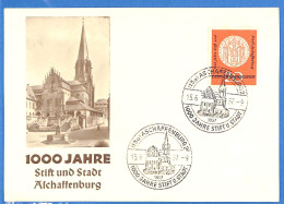 Allemagne Republique Federale 1957 - Carte Postale De Aschaffenburg - G30909 - Lettres & Documents