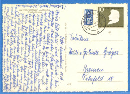 Allemagne Republique Federale 1956 - Carte Postale De Marburg - G30907 - Briefe U. Dokumente