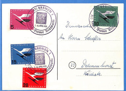 Allemagne Republique Federale 1955 - Carte Postale De Bremen - G30906 - Brieven En Documenten