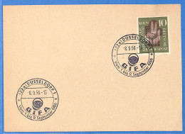 Allemagne Republique Federale 1956 - Carte Postale De Dusseldorf - G30910 - Brieven En Documenten