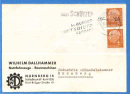 Allemagne Republique Federale 1958 - Carte Postale De Nurnberg - G30896 - Briefe U. Dokumente
