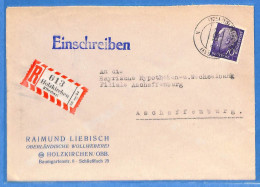 Allemagne Republique Federale 1957 - Lettre Einschreiben De Holzkirchen - G30883 - Covers & Documents