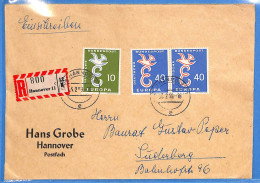 Allemagne Republique Federale 1959 - Lettre Einschreiben De Hannover - G30889 - Covers & Documents