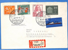 Allemagne Republique Federale 1957 - Lettre Einschreiben De Frankfurt - G30886 - Brieven En Documenten