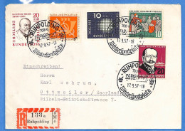 Allemagne Republique Federale 1957 - Lettre Einschreiben De Ruhpolding - G30885 - Brieven En Documenten