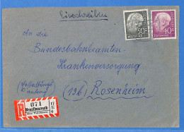 Allemagne Republique Federale 1956 - Lettre Einschreiben De Neualbenreuth - G30878 - Briefe U. Dokumente
