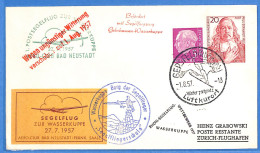 Allemagne Republique Federale 1957 - Lettre Par Avion De Gersfeld - G30865 - Covers & Documents