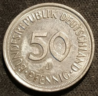 ALLEMAGNE - GERMANY - 50 PFENNIG 1992 J - Bundesrepublik Deutschland - KM 109.2 - (tranche Lisse) - 50 Pfennig