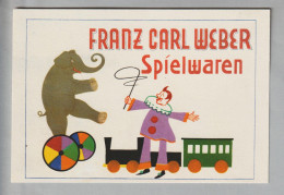 Motiv Spielsachen Werbekarte Franz Carl Weber Spielwaren - Other & Unclassified