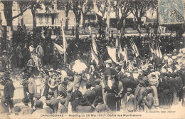 CPA 11 CARCASSONNE / MEETING DU 26 MAI 1907 / DEFILE DES MANIFESTANTS - Carcassonne