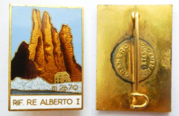 Spilla Distintivo Rifugio Re Alberto I 2670 Metri - Cranero Pievetesino Trento - Non Classés