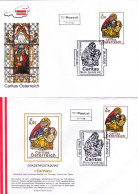 CHRISTMAS X2 COVERS FDC 2000 AUSTRIA - Christmas