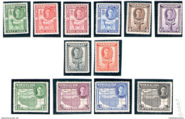 1942 SOMALILAND - Effige Giogio VI° A Sinistra  SG 105/116 12 Valori MLH* - Altri & Non Classificati