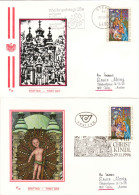 CHRISTMAS X2 COVERS FDC 2000 AUSTRIA - Christmas