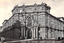 26416 " TORINO-VIA ARSENALE-SCUOLE D'APPLICAZIONE D'ARMA " ANIMATA-VERA FOTO-CART.SPED.1956 - Onderwijs, Scholen En Universiteiten