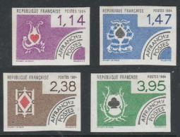 FRANCE - Non Dentelé - Preo N° 182 à 185 ** - Cartes à Jouer - 1981-1990