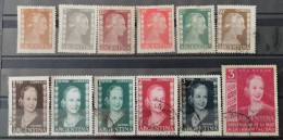 ARGENTINA - AÑO 1952 - SELLOS DE LA SERIE EVA PERON Y + - MINT Y USADOS - Used Stamps