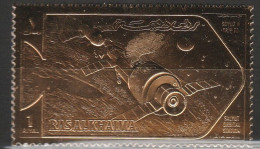 Ras Al Khaima Spazio Space Gold MNH - Asia