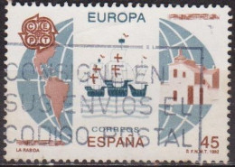 Europa - ESPAGNE - Mappemonde Et Caravelles - N° 2800 - 1992 - Oblitérés