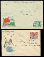 INDOCHINA. 1965. 2 Diff North Vietnam Fkd Local Env / Military Addressee. - Autres - Asie