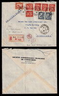 INDOCHINA. 1940 (1 May). Haiphong / Hong Kong. Registered Multifkd. "R3" Arrival Mark. - Autres - Asie