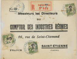 INDOCHINA. 1929. Saigon (RP) To France. Registered 3 Stamps Franked Env. F. - Autres - Asie