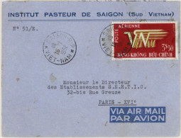 INDOCHINA. 1952. Saigon To Paris. Airmail Franked Envelope. - Autres - Asie