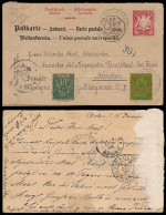 INDOCHINA. FRENCH INDO CHINA. 1895(Dec 28th). Bavarian 10pf Red Postal Stationery Card, Reply Half Used Back From Saigon - Asia (Other)