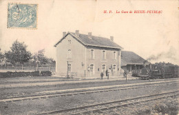 CPA 11 LA GARE DE RIEUX PEYRIAC / TRAIN EN GARE - Sonstige & Ohne Zuordnung