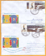 2001 1993   Moldova Moldavie  Used Cover,  Birds, Nature Gagauzia, Ceadir-Lunga - Moldova