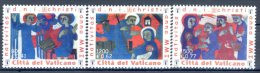 2001 Vaticano, Natale, Serie Completa Nuova (**) - Unused Stamps