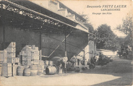 CPA 11 CARCASONNE / BRASSERIE FRITZ LAUER / RINCAGE DES FUTS / COMMERCE - Carcassonne