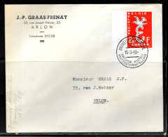 CC119 - BELGIQUE - LETTRE DE BRUXELLES DU 16/03/59 - Storia Postale