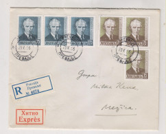 YUGOSLAVIA 1936 PREVALJE Registered  Priority Cover To MEZICA NIKOLA TESLA - Lettres & Documents