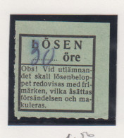 Zweden Lösen Zegel =portzegel 30 öre - Postage Due