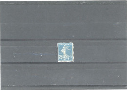 VARIÉTÉ -N°140 (IA) N** - SEMEUSE CAMÉE 25c BLEU - ANNEAU LUNE (SOUS LE 5) ( MAURY N°140 IA -m) - Nuevos