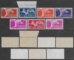 Italia Italy 1945-1955 Democratica Espresso 7val Sa N.E25-E26,E28-E31,E33 Nuovi MNH/MH **/* - Poste Exprèsse/pneumatique